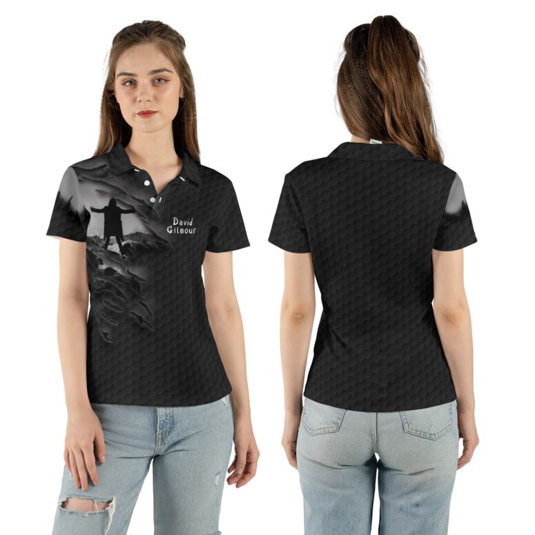 David Gilmour Luck And Strange 2024 Tour Under The Tear Polo Shirt