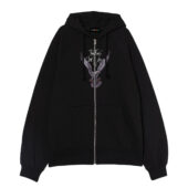 Death Raven Bird The Wall Pink Floyd Front Ziphoodie Black - OtherBrick