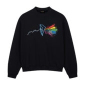 Morphin Side Of The Zords Front Sweatshirt Black - OtherBrick