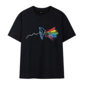 Morphin Side Of The Zords Front Tshirt Black - OtherBrick