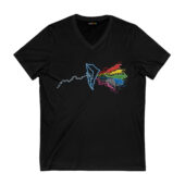 Morphin Side Of The Zords Front Vneck Black - OtherBrick