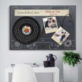 Personalized Pink Floyd Song Lyrics And Photo Cassette Tape Couple Canvas 1dance - OtherBrick