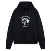 Pig Fly Pink Floyd Animals Album Vintage Front Hoodie Black - OtherBrick
