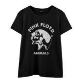 Pig Fly Pink Floyd Animals Album Vintage Front Wtee Black - OtherBrick