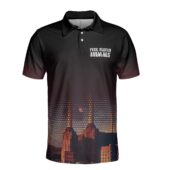 Pink Floyd Animals Pig Fly Mockup Aop Polo Front  - OtherBrick