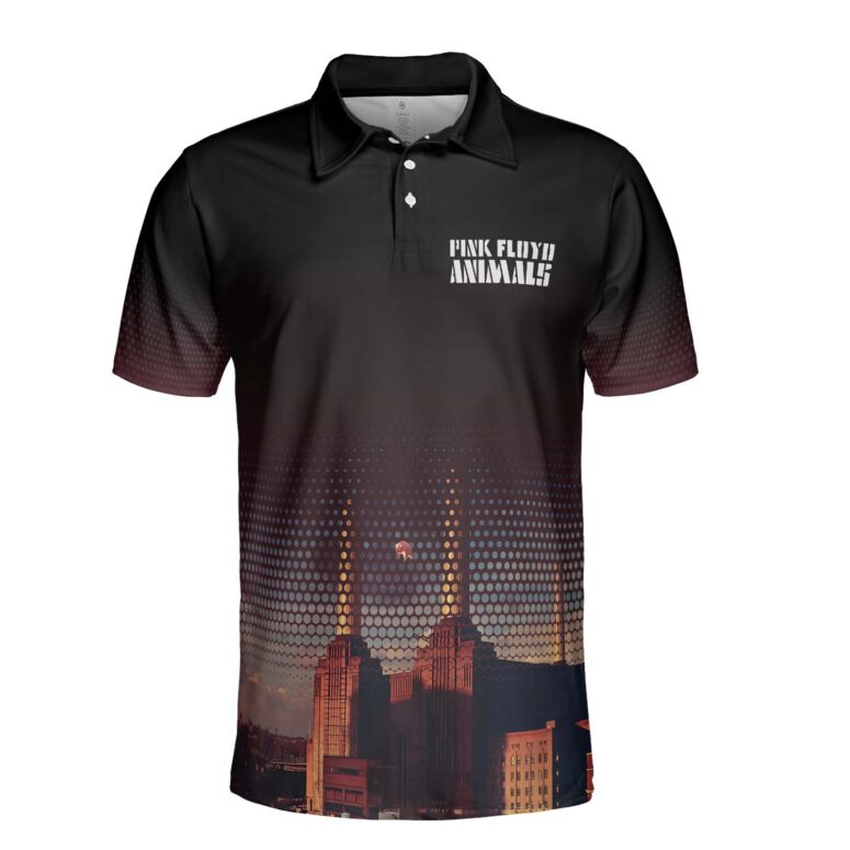 Animals Pig Fly Battersea Power Station Pink Floyd Polo Shirt