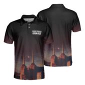 Pink Floyd Animals Pig Fly Mockup Aop Polo Front Back - OtherBrick
