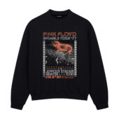 Pink Floyd Animals Tour 1977 At The Jeppesen Stadium Texas Front Sweatshirt Black - OtherBrick