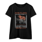 Pink Floyd Animals Tour 1977 At The Jeppesen Stadium Texas Front Wtee Black - OtherBrick