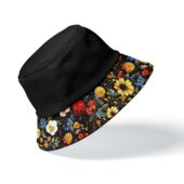 Pink Floyd Dark Side Of The Flower Bucket Hat Back - OtherBrick