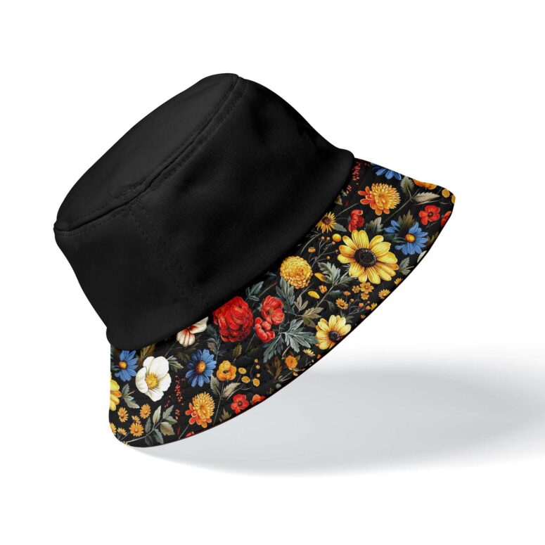 Pink Floyd Dark Side Of The Flower Bucket Hat Pink Floyd Dark Side Of The Flower Bucket Hat