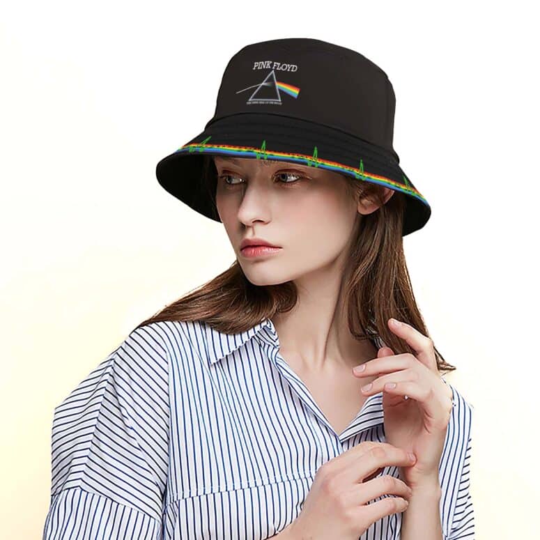 Pink Floyd Dark Side Of The Moon HeartBeat Bucket Hat