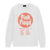Pink Floyd North American Tour Dates 1971 Live Concert Rock Band Front Longsleeve White - OtherBrick