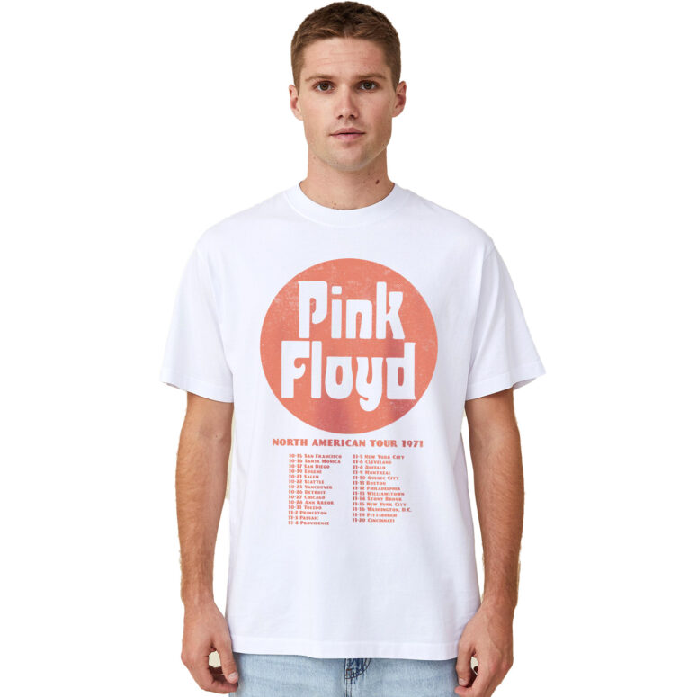 Pink Floyd North American Tour Dates 1971 Live Concert Rock Band Shirt