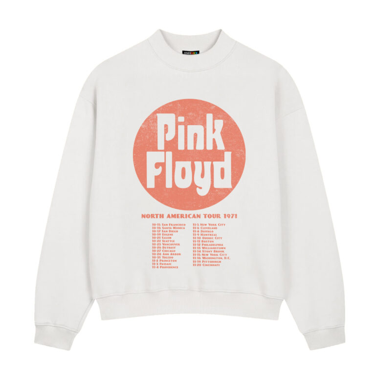 Pink Floyd North American Tour Dates 1971 Live Concert Rock Band Shirt