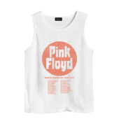 Pink Floyd North American Tour Dates 1971 Live Concert Rock Band Front Tank White - OtherBrick