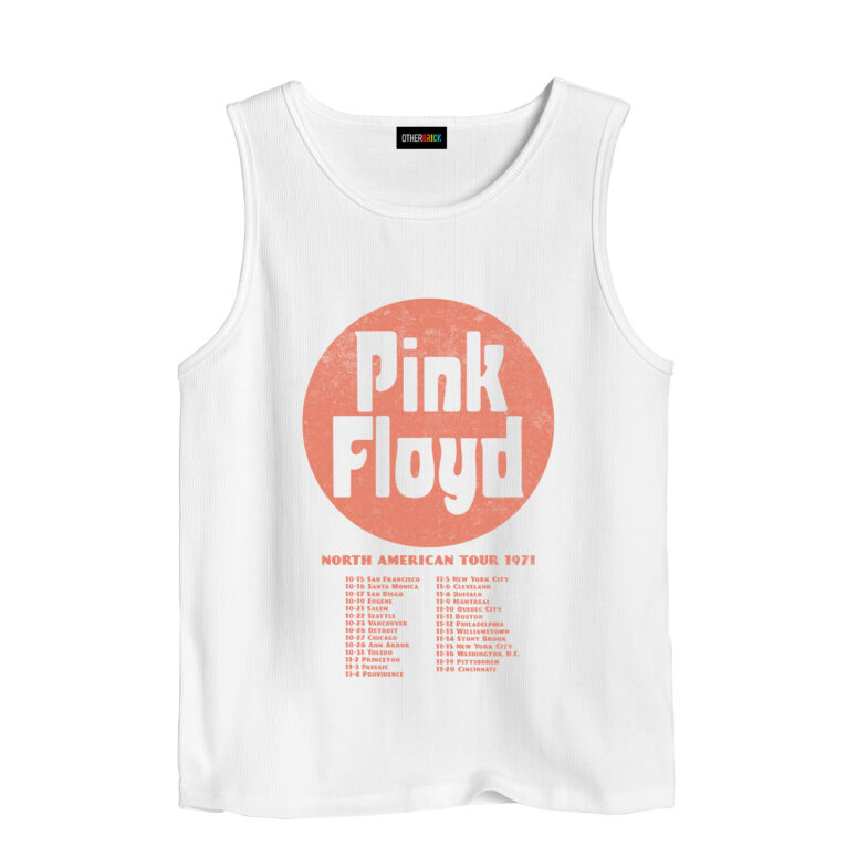Pink Floyd North American Tour Dates 1971 Live Concert Rock Band Shirt