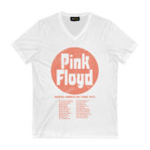 Pink Floyd North American Tour Dates 1971 Live Concert Rock Band Front Vneck White - OtherBrick