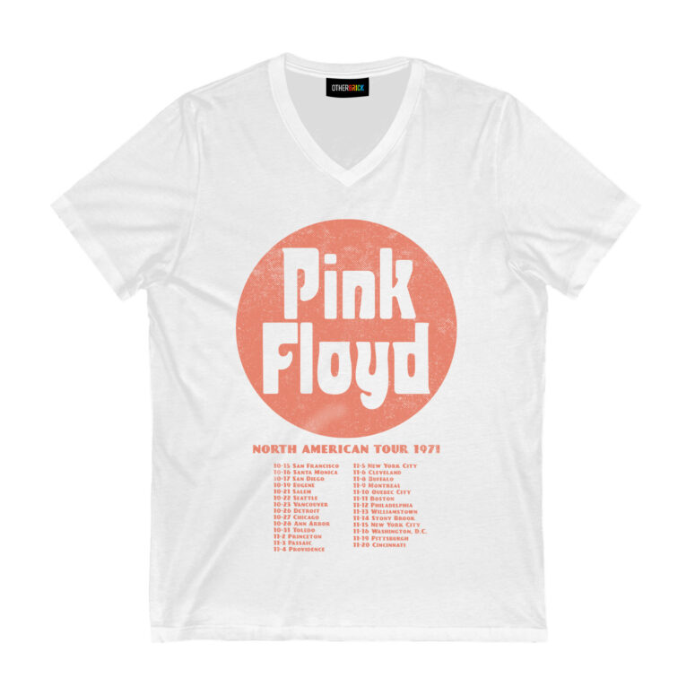Pink Floyd North American Tour Dates 1971 Live Concert Rock Band Shirt