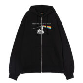 Pink Floyd The Dark Side Of Dunoon Front Ziphoodie Black - OtherBrick