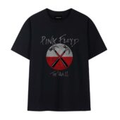 Pink Floyd The Wall Hammer Rock Band Front Tshirt Black - OtherBrick