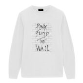 Pink Floyd The Wall Logo Classic Rock Metal Band Front Longsleeve White - OtherBrick