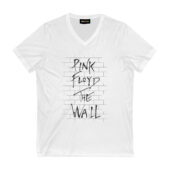 Pink Floyd The Wall Logo Classic Rock Metal Band Front Vneck White - OtherBrick