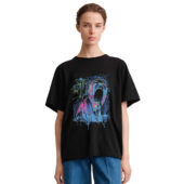 Pink Floyd The Wall Screaming Face Art Front Shirt Woman Black - OtherBrick