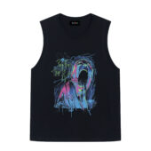 Pink Floyd The Wall Screaming Face Art Front Tank Black - OtherBrick