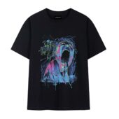 Pink Floyd The Wall Screaming Face Art Front Tshirt Black - OtherBrick