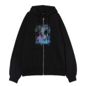 Pink Floyd The Wall Screaming Face Art Front Ziphoodie Black - OtherBrick