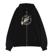 Pink Floyd Wish You Were Here 1975 Machine Front Ziphoodie Black - OtherBrick