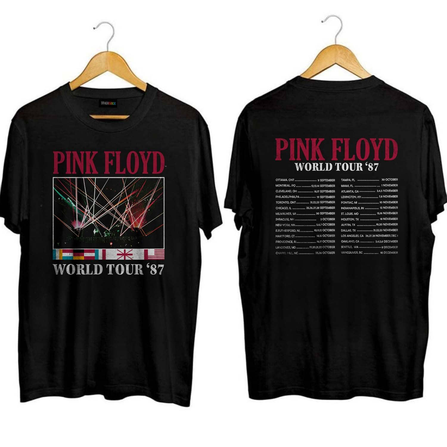 Pink Floyd World Tour 1987 Vintage Shirt Pink Floyd World Tour 1987 Vintage Shirt