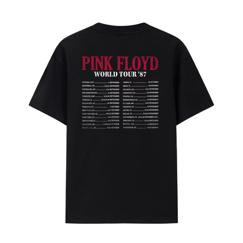Pink Floyd World Tour 1987 Vintage Shirt Pink Floyd World Tour 1987 Vintage Shirt