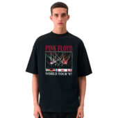 Pink Floyd World Tour 1987 Vintage Front Shirt Man Black - OtherBrick