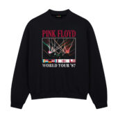 Pink Floyd World Tour 1987 Vintage Front Sweatshirt Black - OtherBrick