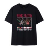 Pink Floyd World Tour 1987 Vintage Front Tshirt Black - OtherBrick
