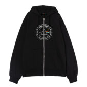 Rock Band Pink Floyd Dark Side Of The Moon Logo Front Ziphoodie Black - OtherBrick