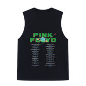 Vintage Pink Floyd World Tour 1987 America Back Tank Black - OtherBrick