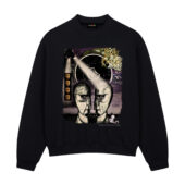 Vintage The Division Bell Pulse And Pink Floyd The Wall Front Sweatshirt Black - OtherBrick