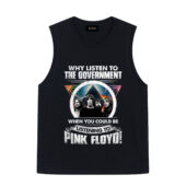 Why Listen To The Government When You Could Be Listening To Pink Floyd Band Dsotm Front Tank Black - OtherBrick