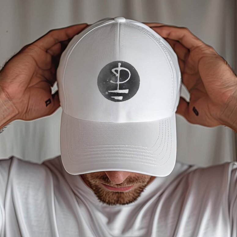 1994 Pink Floyd Logo Galaxy White Baseball Cap 1994 Pink Floyd Logo Galaxy White Baseball Cap