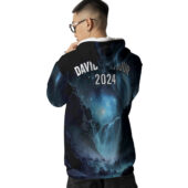 Hoodie Back David Gilmour 2024 Galaxy Blue Hoodie - OtherBrick