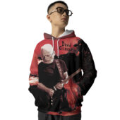Hoodie Front David Gilmour Luck And Strange 2024 Tour Dates Red Hoodie - OtherBrick