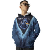 Hoodie Front Pink Floyd Dark Side Of The Moon Tie Die Hoodie - OtherBrick