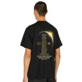 Mockup Tshirt Black Man Back Dark Side Of The Moon Pink Floyd The Solar Eclipse Lyric Back - OtherBrick