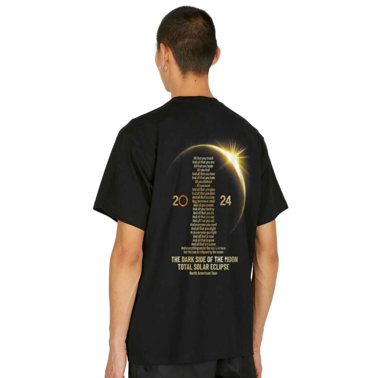 Dark Side of the Moon Pink Floyd The Solar Eclipse Lyric Shirt