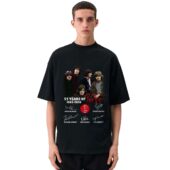 Mockup Tshirt Black Man Front 55 Years Of Pink Floyd 1965 2020 Signatures Shirt - OtherBrick