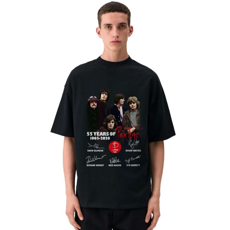 55 Years Of Pink Floyd 1965-2020 Signatures Custom Year Shirt