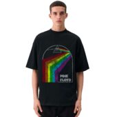 Mockup Tshirt Black Man Front Dark Side Of The Moon 1972 Tour Vintage F - OtherBrick